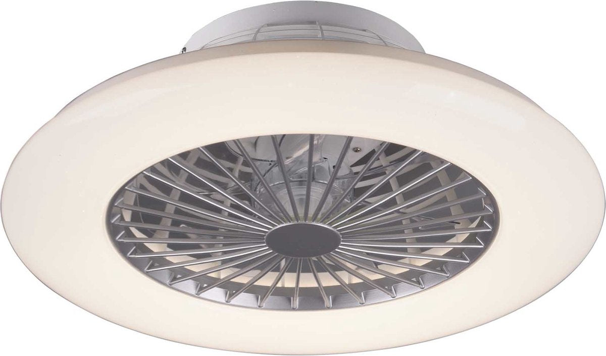 Rl live your light reality radiant light - fan - titanium - incl. 1x SMD 30 W - integrated dimmer - continuously adjustable light color - night light - not suitable for external dimmer - memory function - 3 speed settings - summer and winter mode
