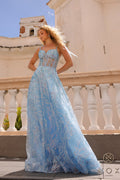 Elegant Embellished Formal Long Special Occasion Gown Detailed NXT1336