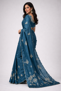 NeelSundari Khatli Handcrafted Silk Saree