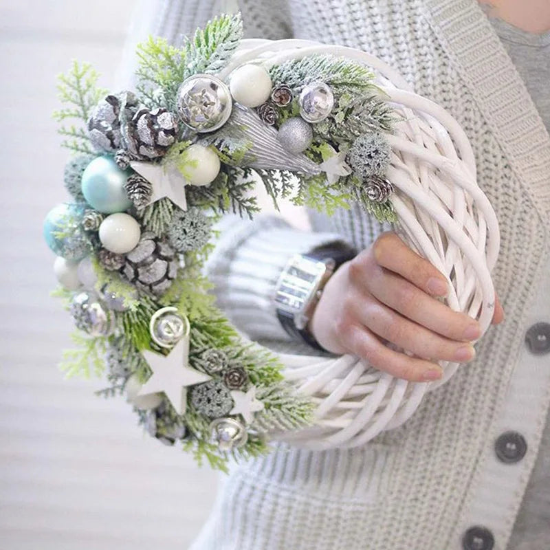 Rattan Wreath Ring Diy Christmas Tree Decor