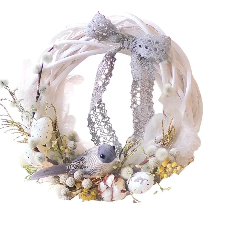 Rattan Wreath Ring Diy Christmas Tree Decor