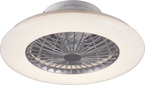 Rl live your light reality radiant light - fan - titanium - incl. 1x SMD 30 W - integrated dimmer - continuously adjustable light color - night light - not suitable for external dimmer - memory function - 3 speed settings - summer and winter mode