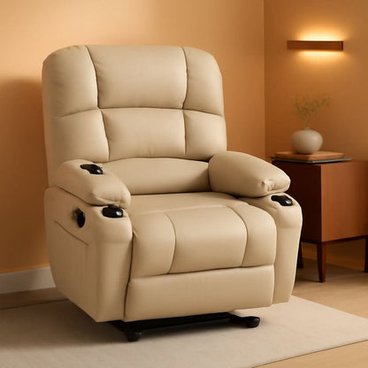 Medium Wide Power Lift Recliner Chair With Massage