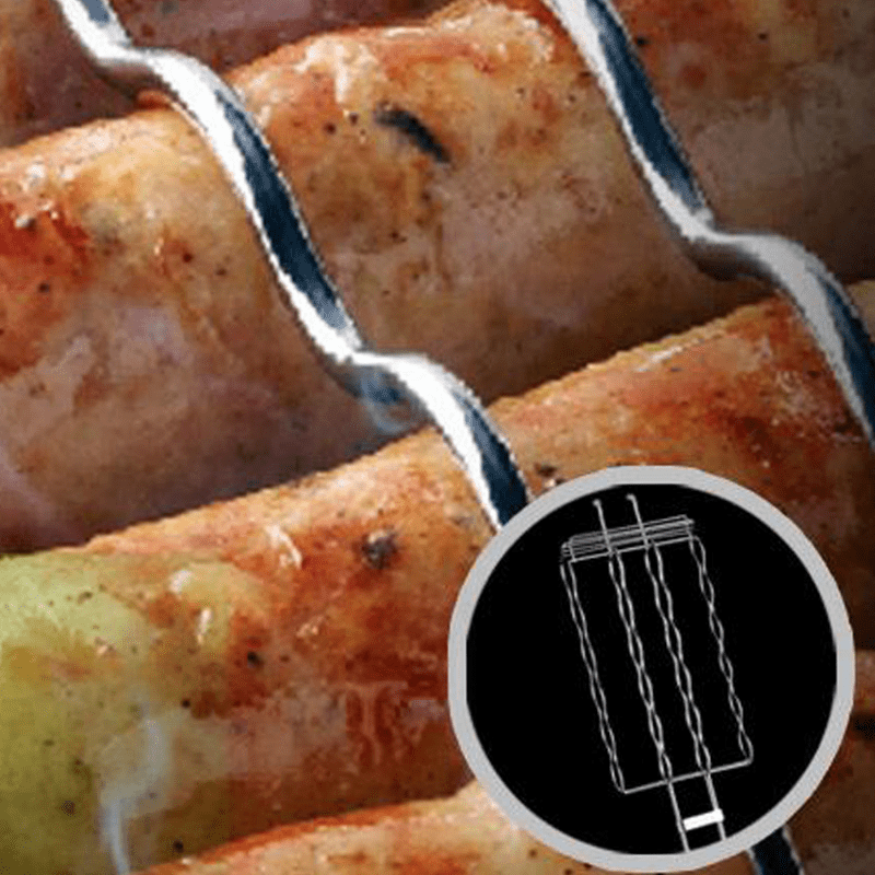 Sausage Grilling Basket Metal Mesh Rack for BBQ