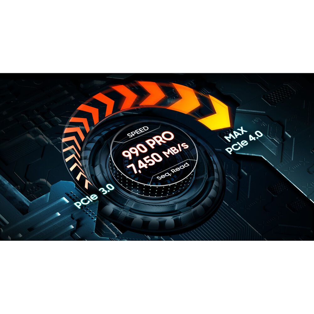 Samsung 990 PRO 2TB NVMe PCIe Gen 4.0 M.2 SSD with Heatsink