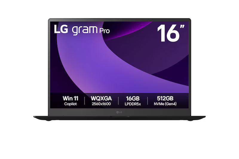 LG gram Pro 16" |32 GB RAM| Intel® Core™ Ultra 7 255H | gram Dual AI | NVIDIA GeForce RTX 5050