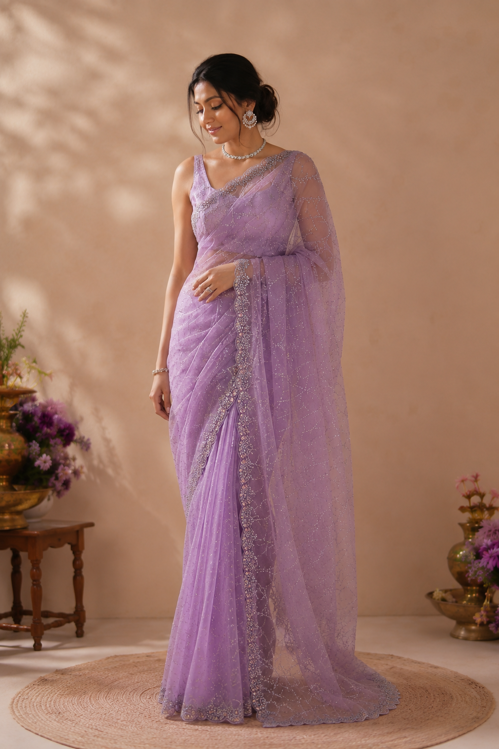 Sharbate-ae-mohobbat Soft Net Saree