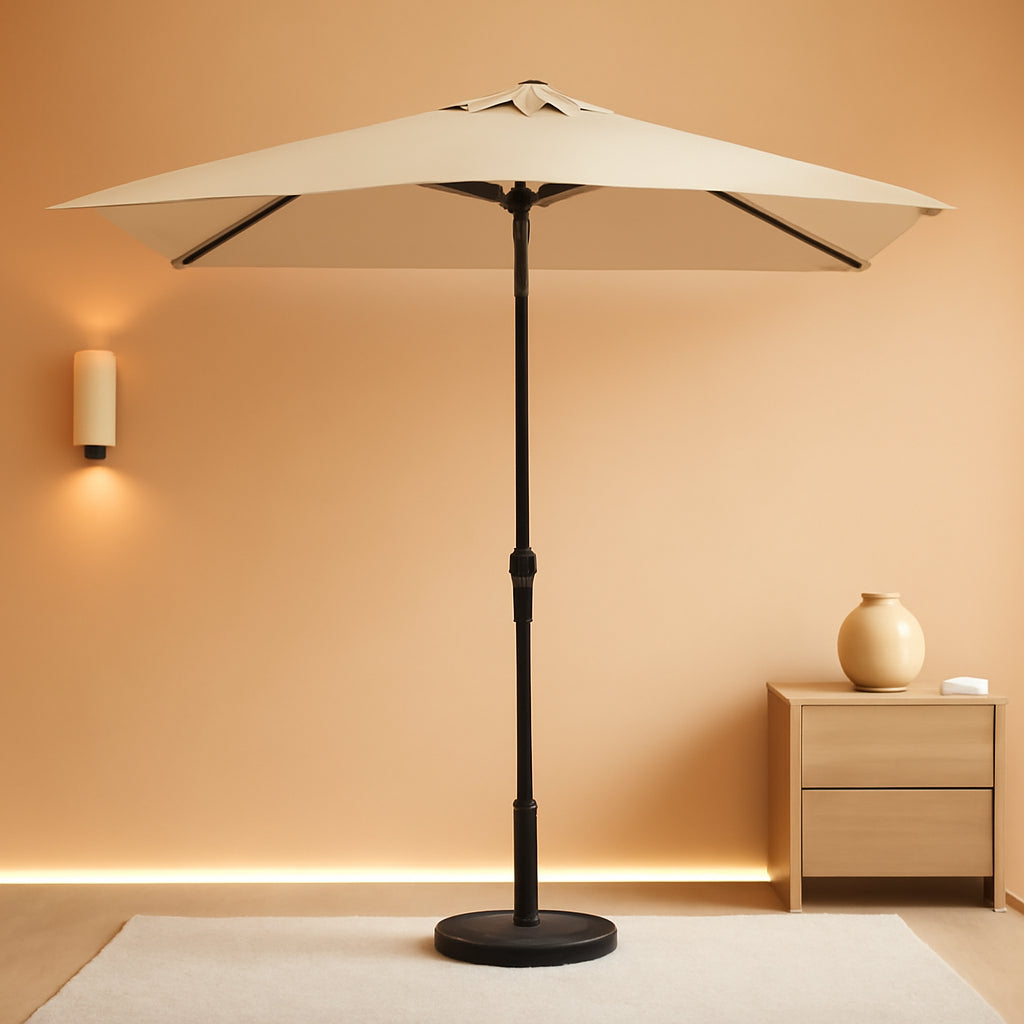 6.5x10Ft Rectangular Patio Umbrella Tilt Mechanism