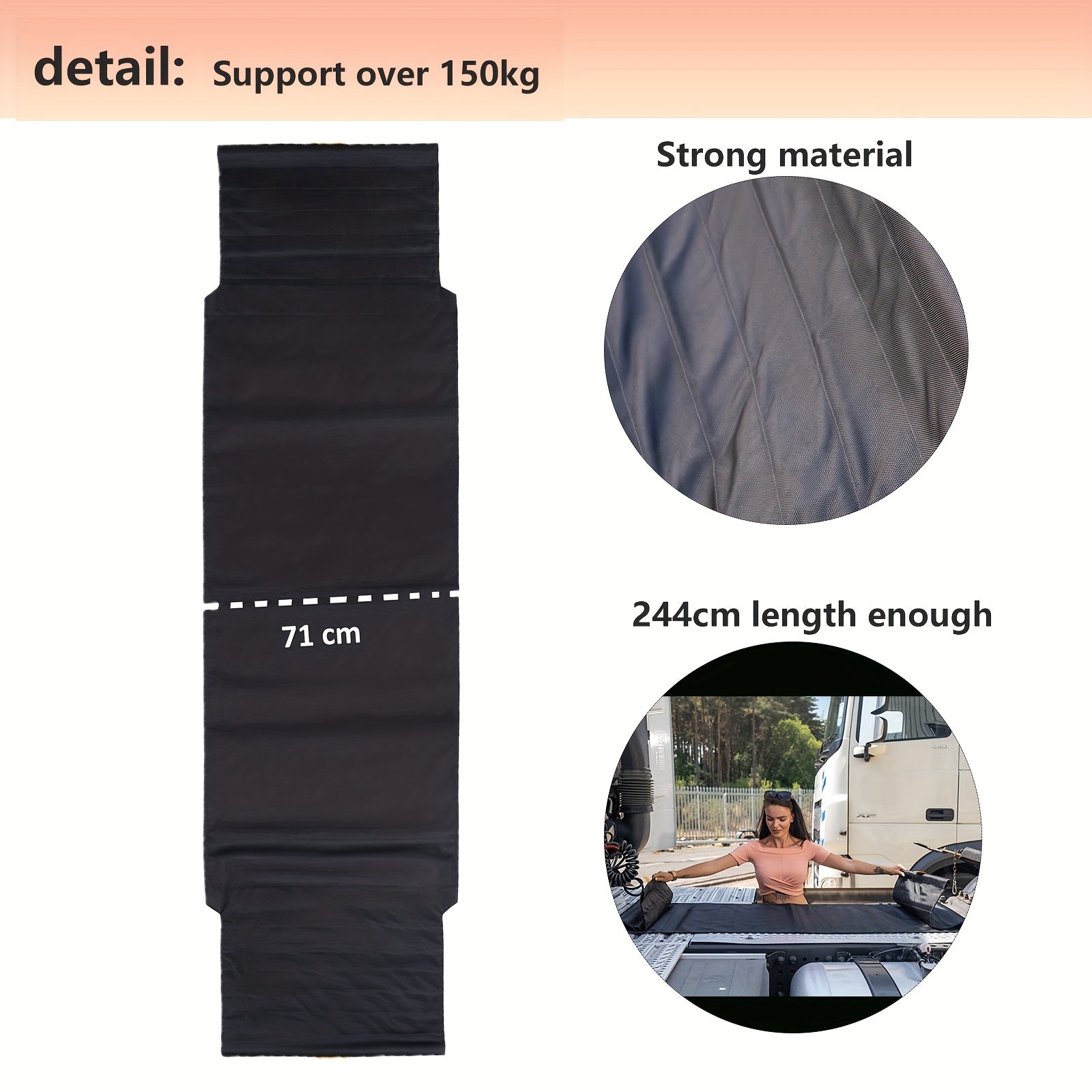 Nylon Truck Hammock Sleeping Solution