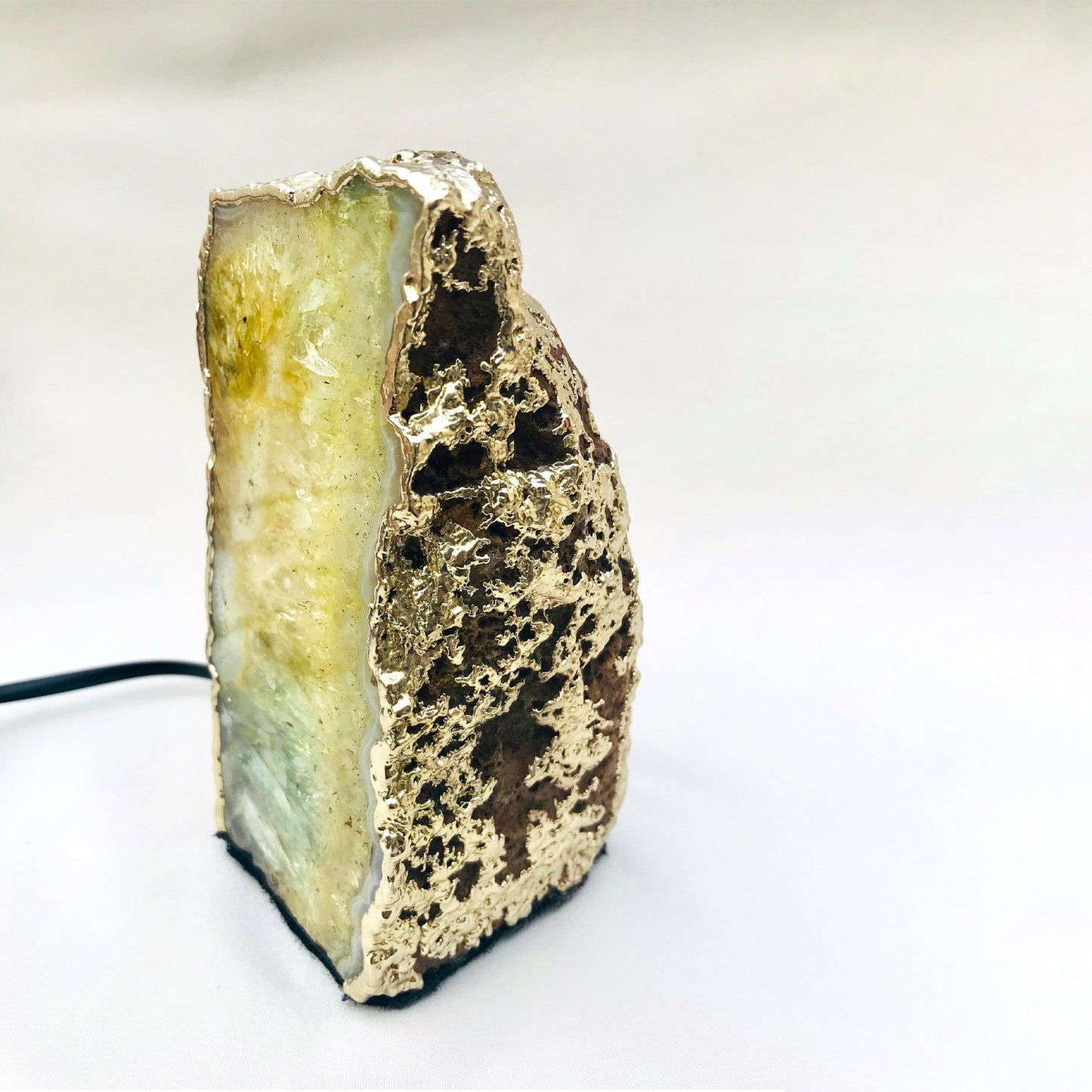 Yellow Agate/Gemstone/Lamp/Desk/Night Light