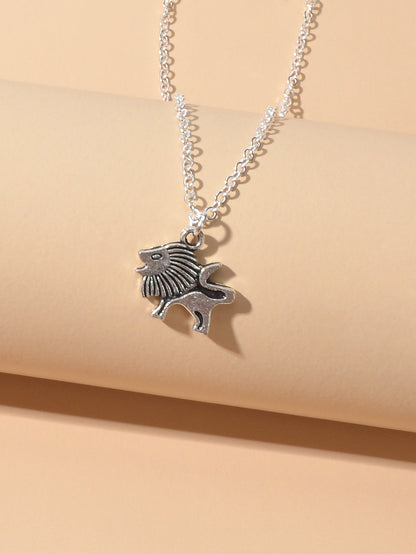 Ladies Jewellery Silver Chain Little Lion Necklace Wholesale Price Accessories