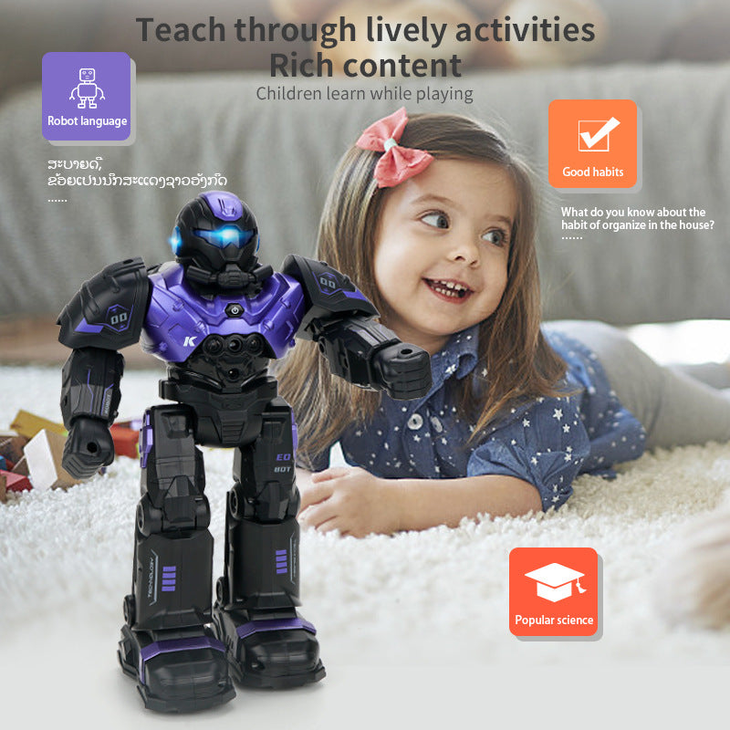Early Education Intelligent Interactive Remote Control Robot Multi-Function Can Sing, Dance, Charge And Play Children's Toys