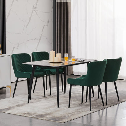 Dundas Velvet Dining Chairs [Set of 2]
