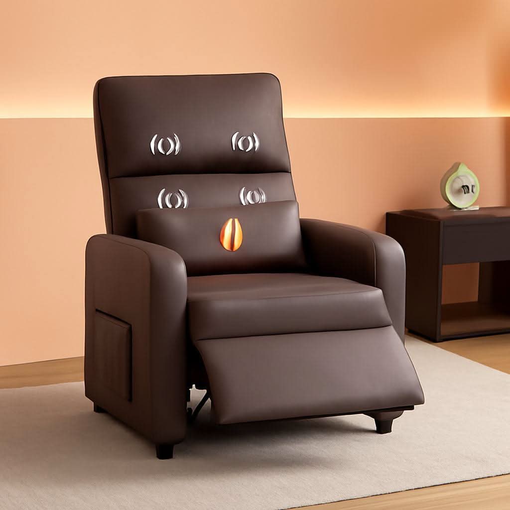 Power Recliner Chair With Heating Massage Tall Back