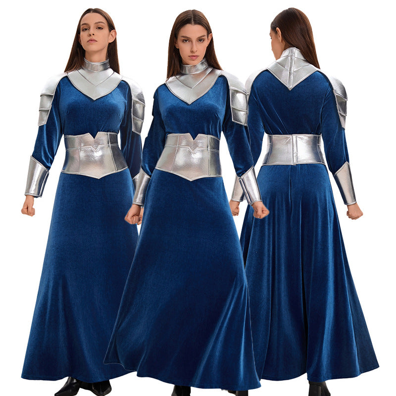 Halloween COS Robot Astronaut Space Suit Blue Robot Space Sailor Suit Astronaut