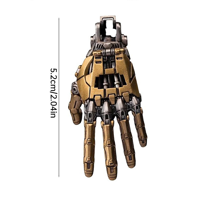 5cm Movable Robot Hand Collectible - Adjustable Mechanical Bionic Hand Charm, Pendant, Ornament for Men, Display Gift