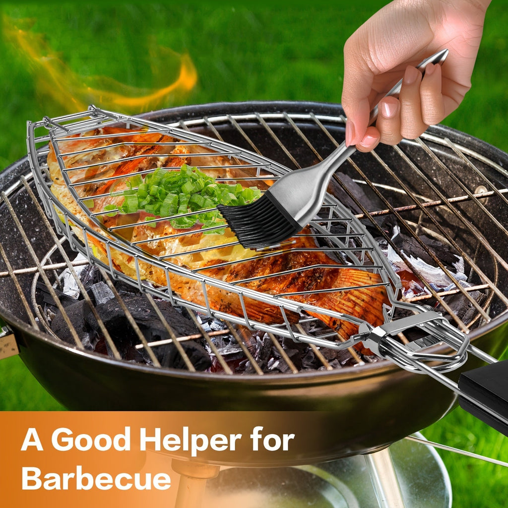 Fish Grilling Basket with Handle