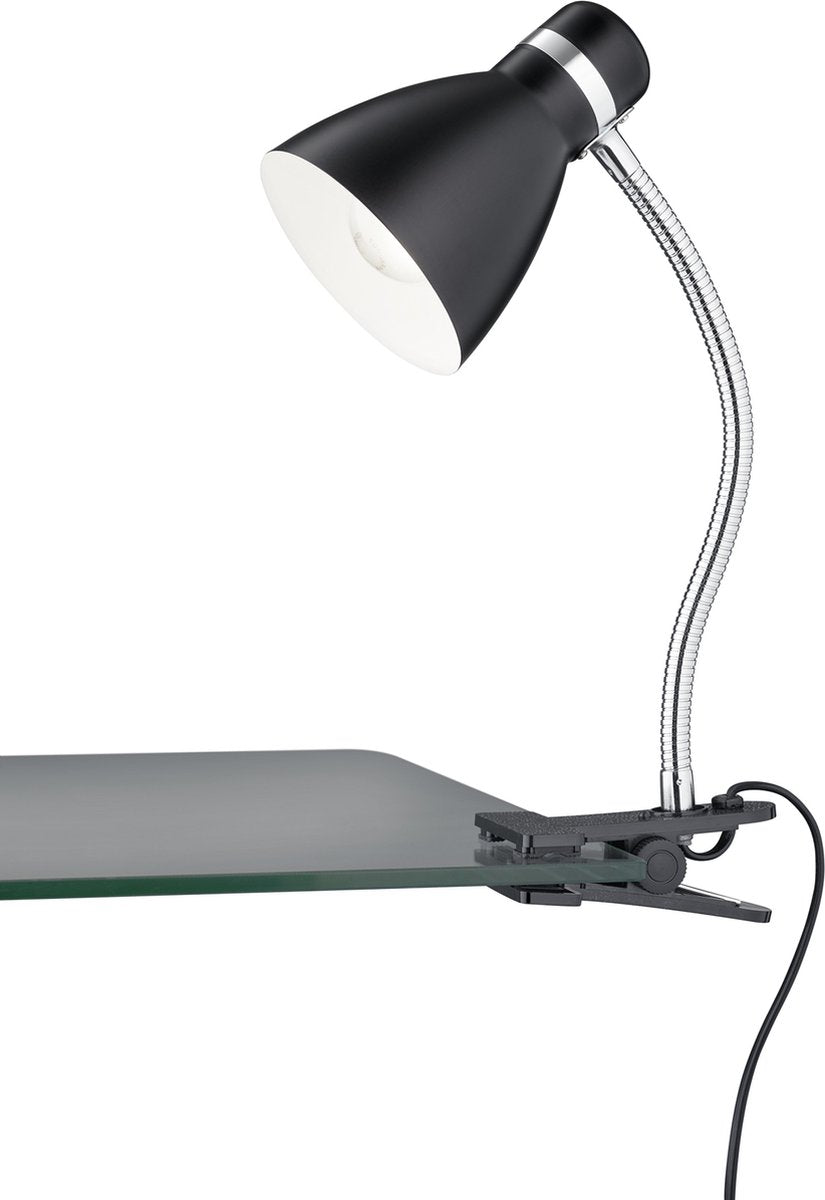 Rl live your light reality harvey - clamp light - black matt - excl. 1x e27 4w