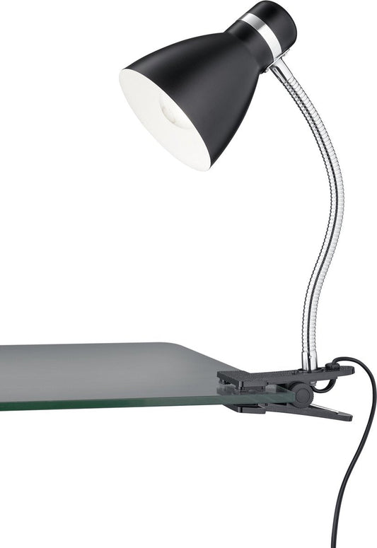 Rl live your light reality harvey - clamp light - black matt - excl. 1x e27 4w
