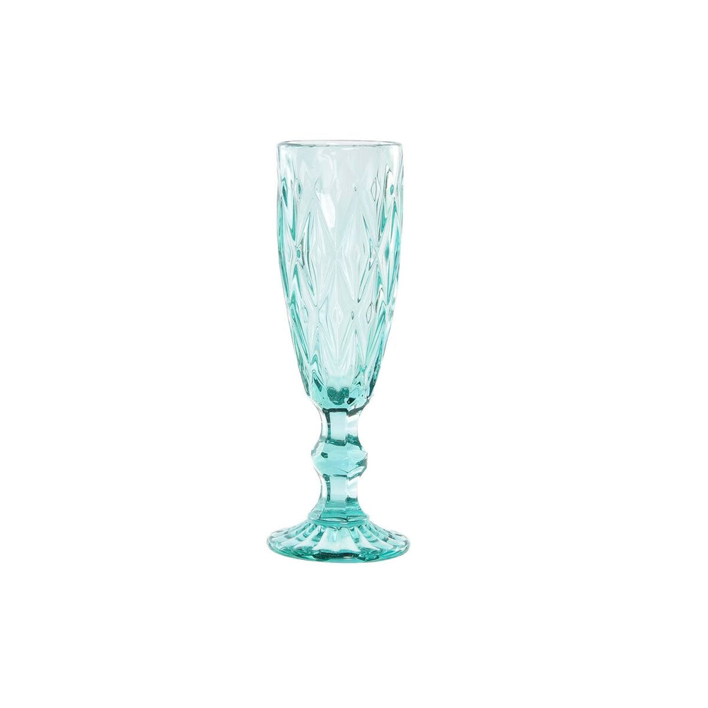 Wineglass DKD Home Decor Turquoise Crystal 150 ml