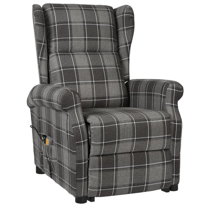 NNEVL Massage Stand-up Reclining Chair Grey Fabric