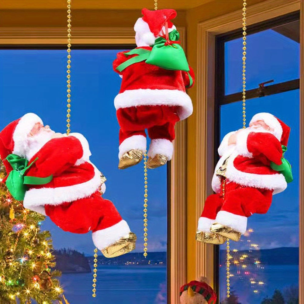 Climbing Rope Santa Hanging Christmas Decoration