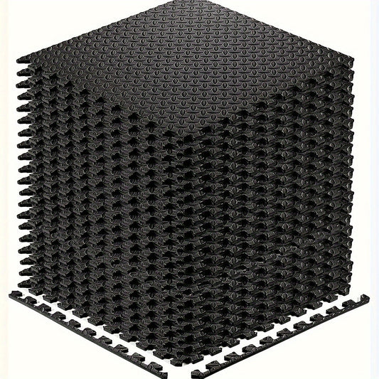 Interlocking Black EVA Fitness Mats Set (20pcs)