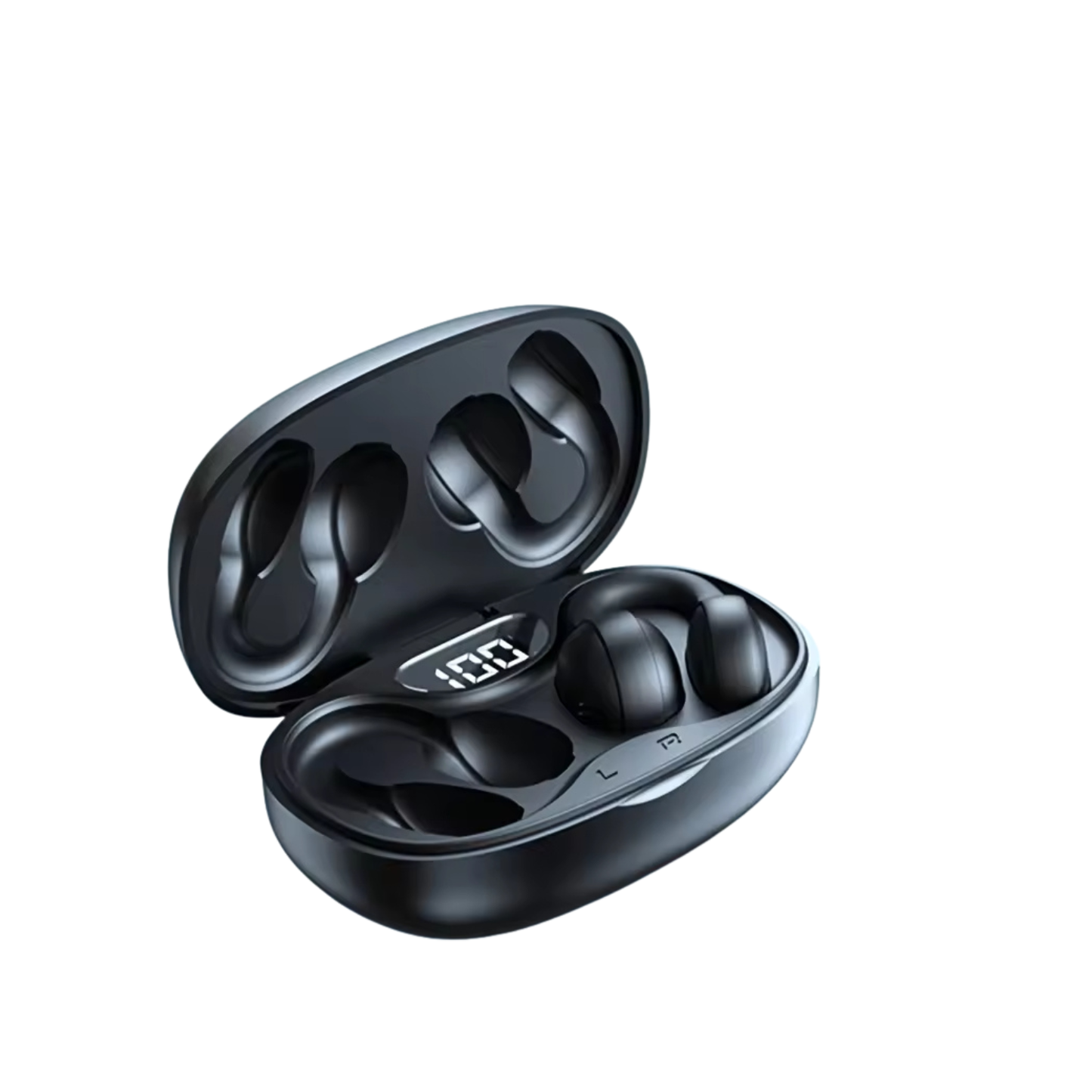 AIR Active 3.0 Matte Black Sport Earbuds (Open Ear True Wireless Headphones)