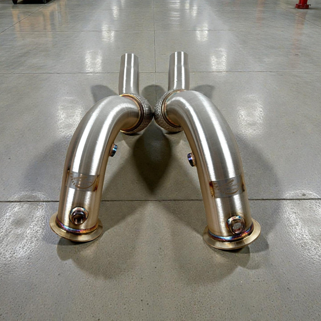 BMW N63 & N63TU Catless Race Downpipes for 550i, 650i, 750i, Alpina B6 B7, X5, X6 (F Chassis)