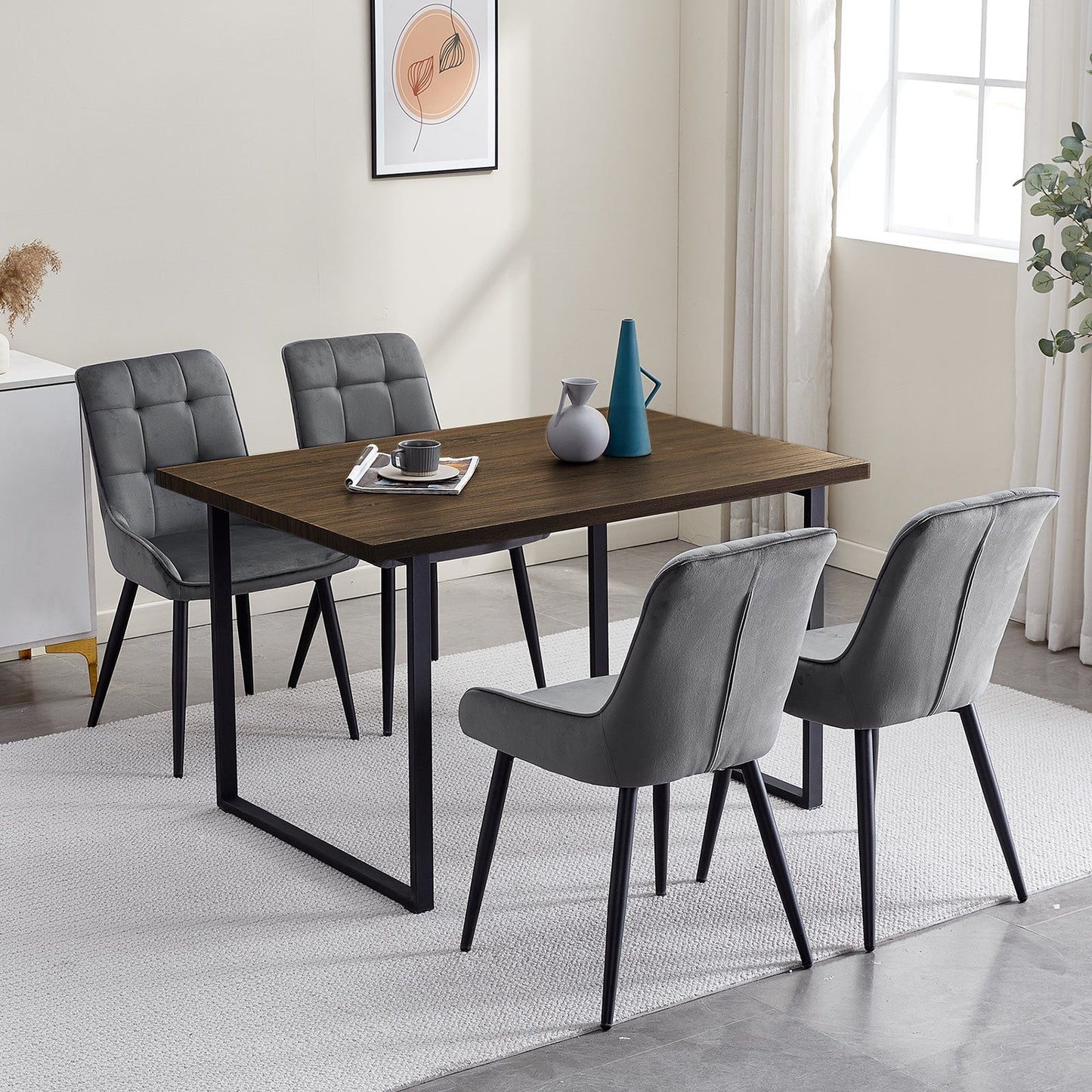 Mattoon Rectangle Dining Table[120cm/140cm]