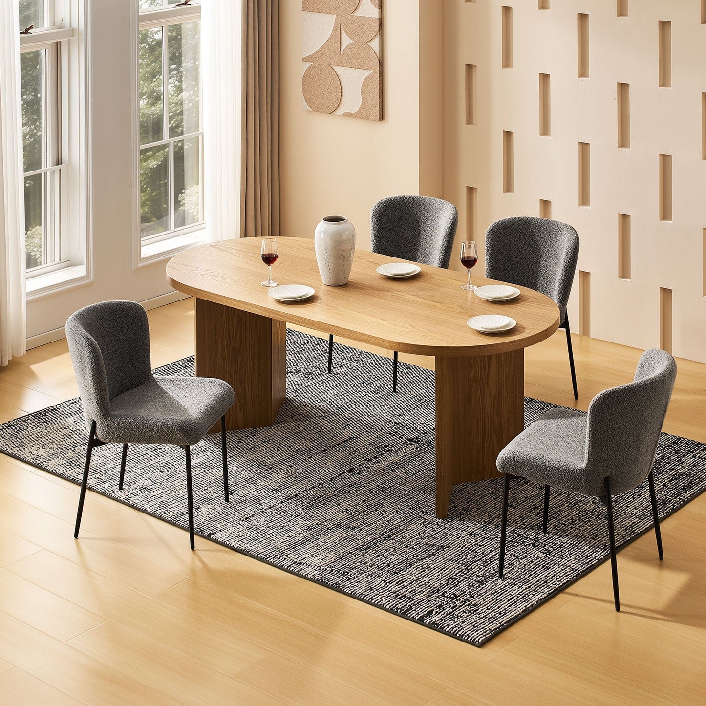 Celeste Boucle Dining Chair