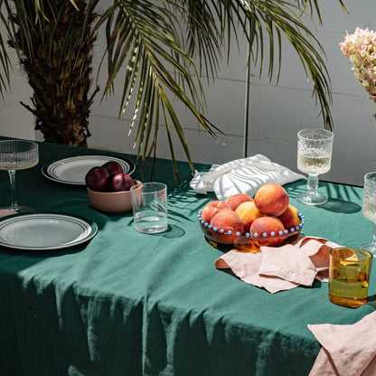 Jade Linen Table Cloth