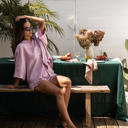 Jade Linen Table Cloth