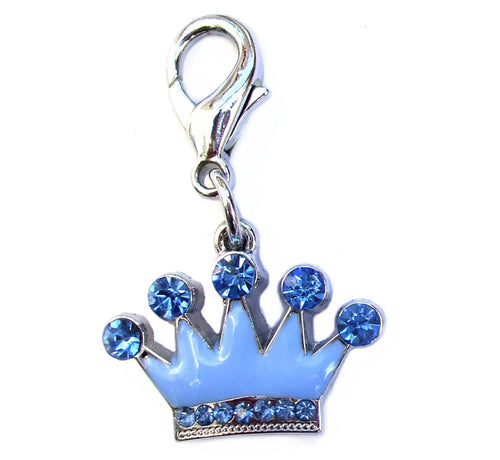 Prince Crystal Enamel Crown Charm