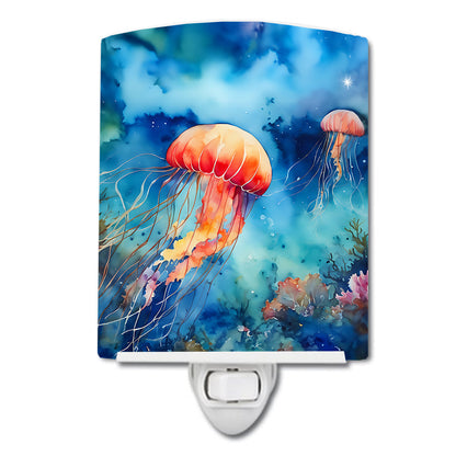 Jellyfish Ceramic Night Light