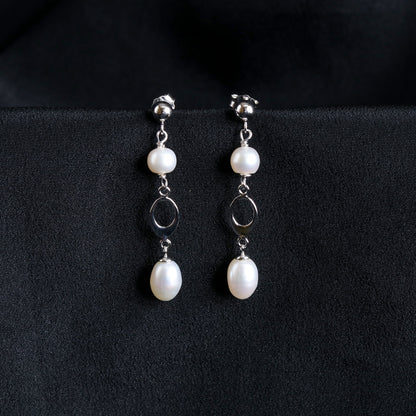 Cutwork Pearl Earrings