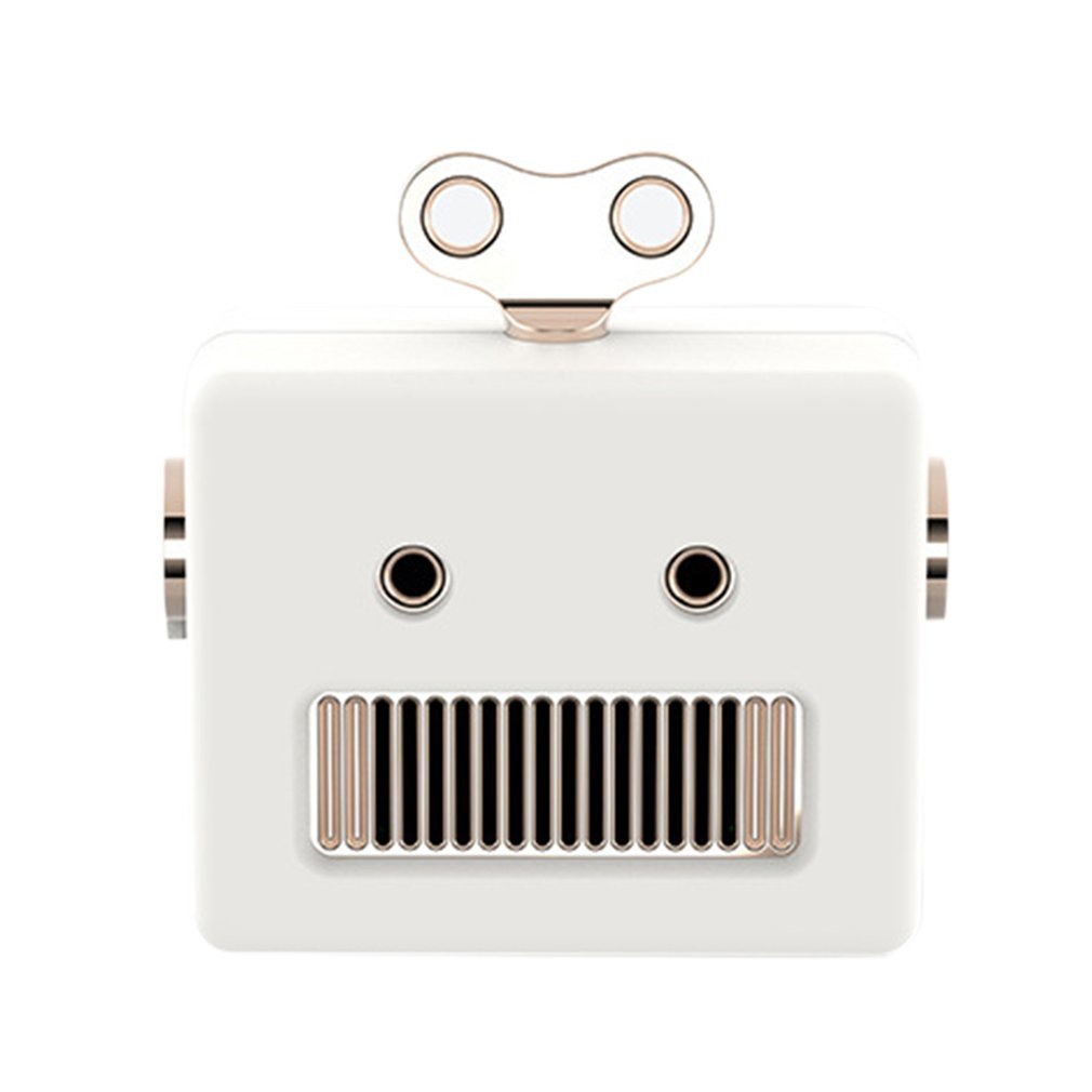 Portable Retro Robot Shape Bluetooth Speaker Cartoon Mini Outdoor Wireless Speaker HIFI Bass Column Loudspeaker With Microphone
