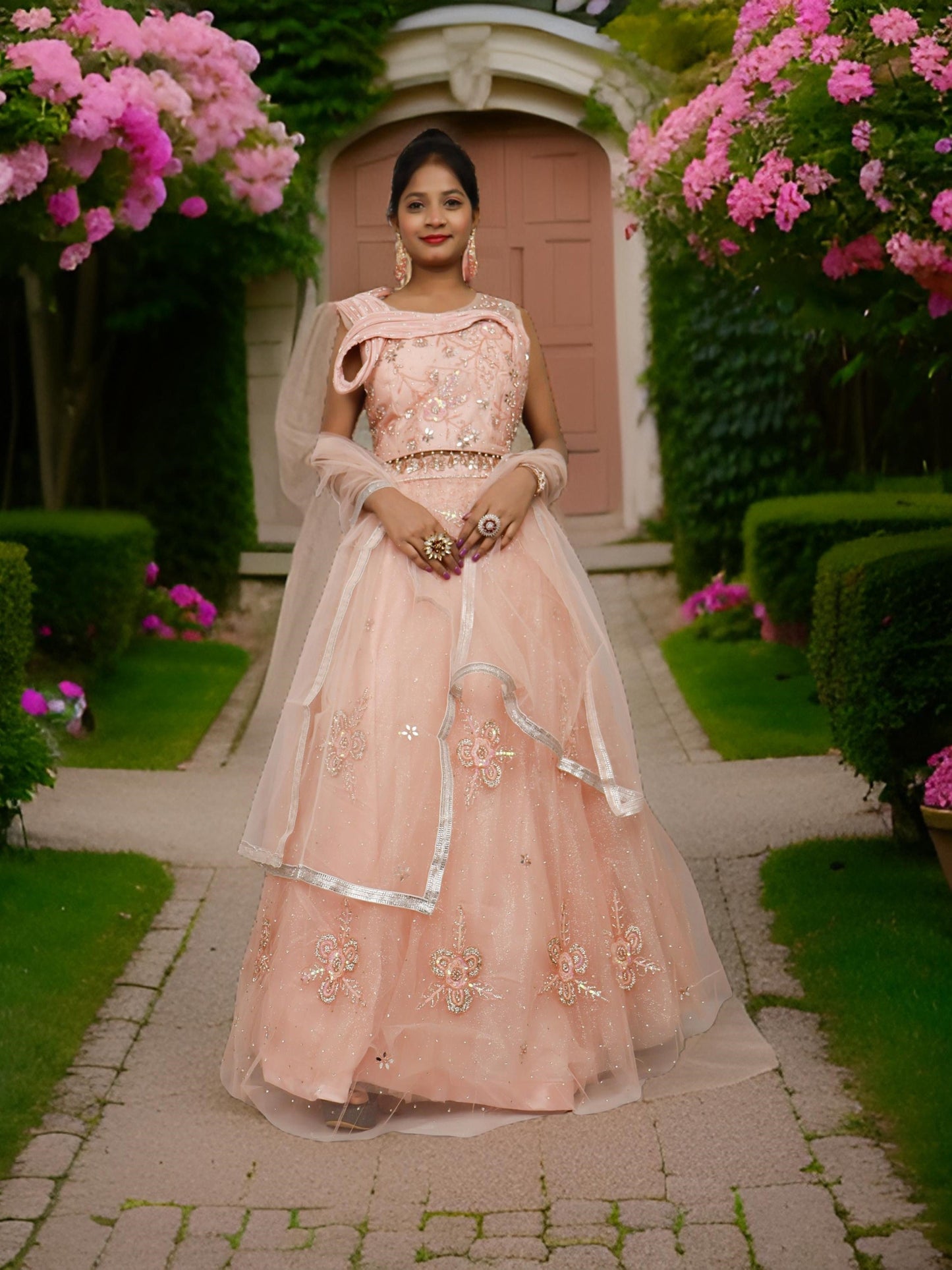 Mirror & Sequins Lehenga Choli Set