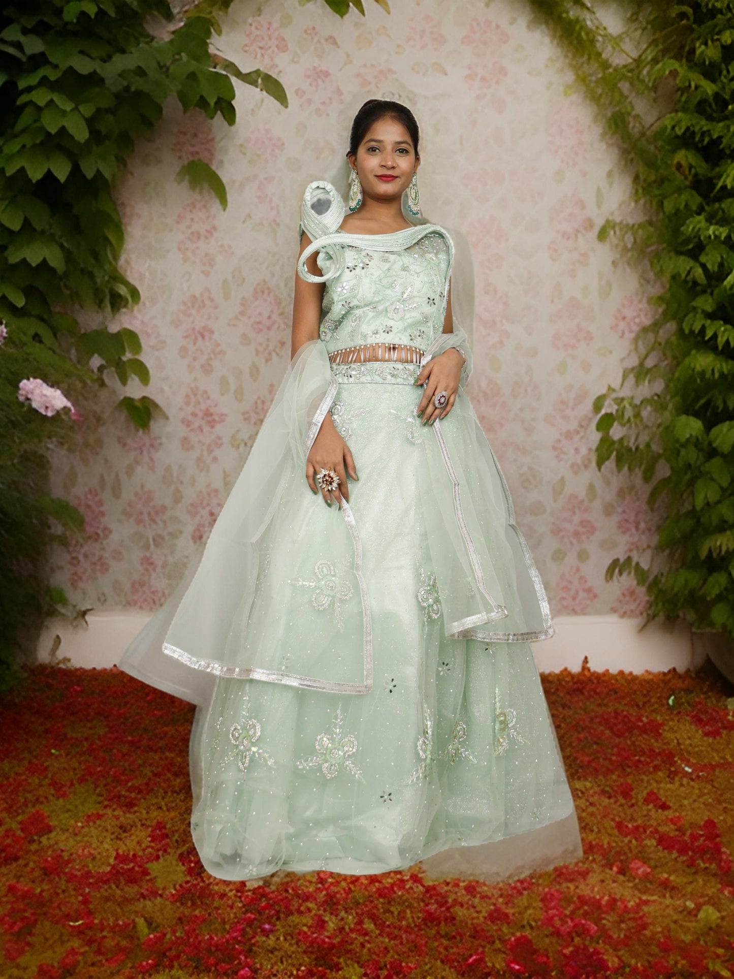 Mirror & Sequins Lehenga Choli Set