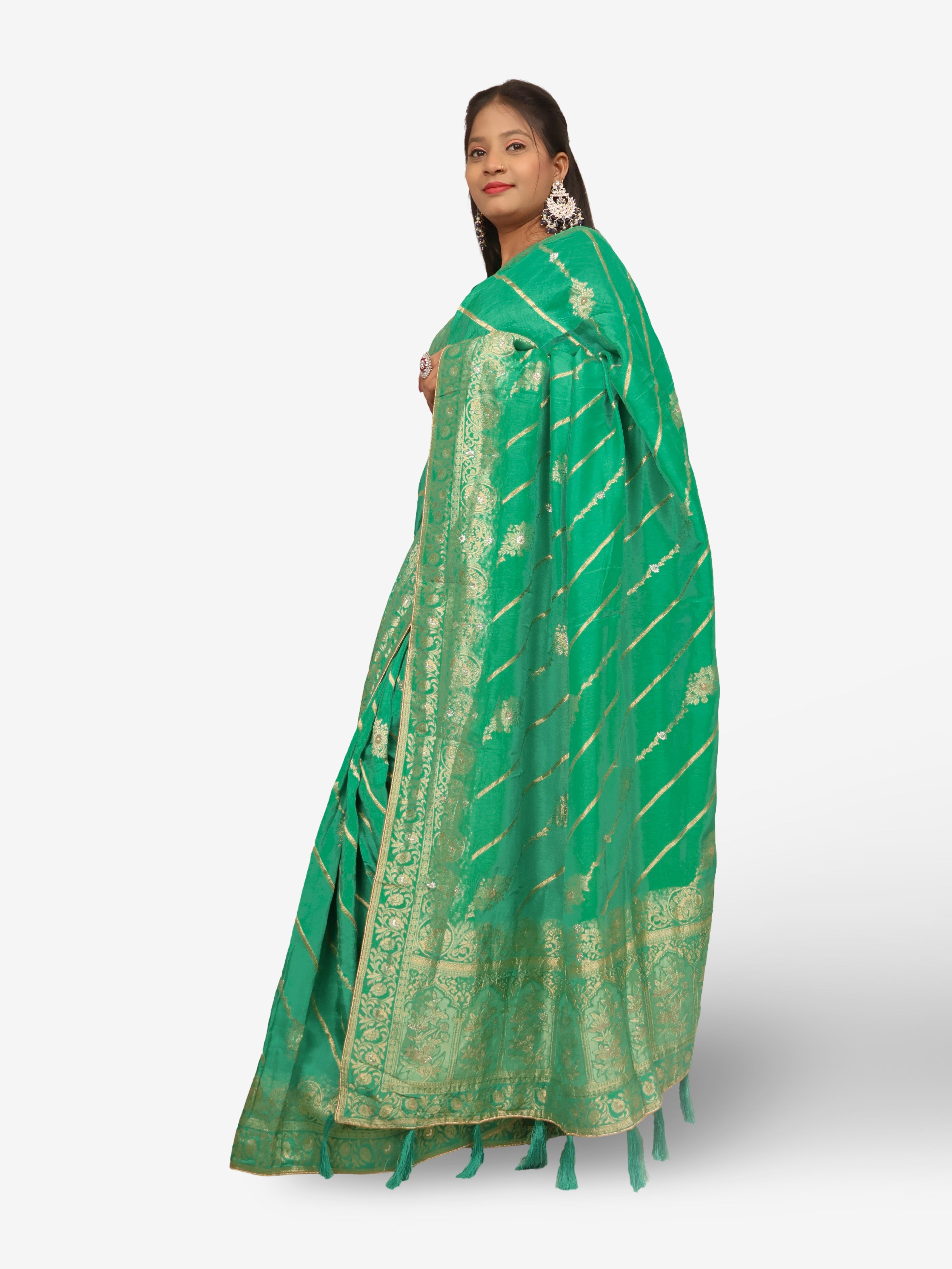 Designer Woven Banarsi Saree by Shreekama