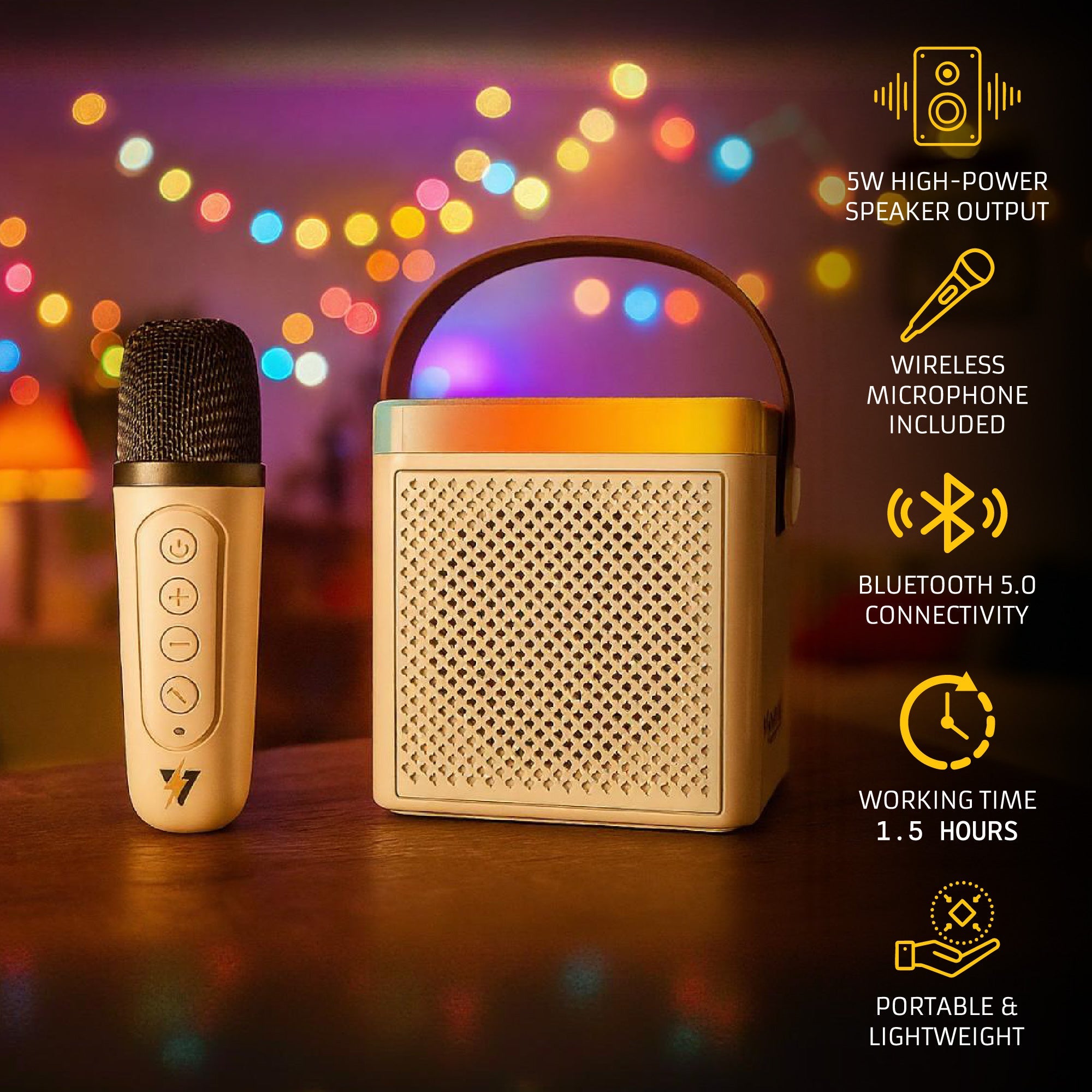 Portable Karaoke Set & Wireless Speaker – The Power Player