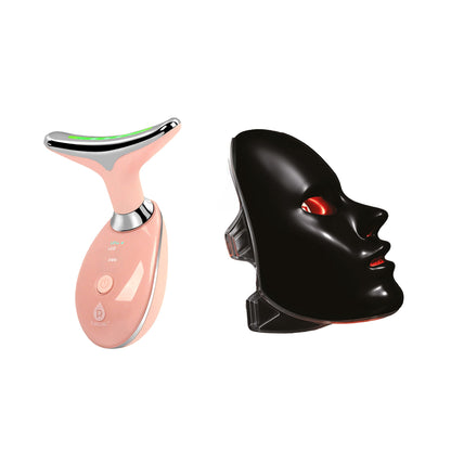 Pursonic 7-in-1 LED Light Therapy Face Mask & LED Light Sculpting Wand