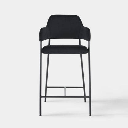 Lukka Velvet Bar Stool [65cm][Set of 2]