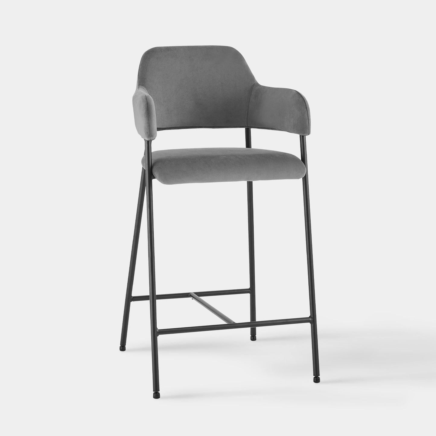 Lukka Velvet Bar Stool [65cm][Set of 2]