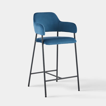 Lukka Velvet Bar Stool [65cm][Set of 2]