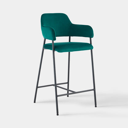 Lukka Velvet Bar Stool [65cm][Set of 2]