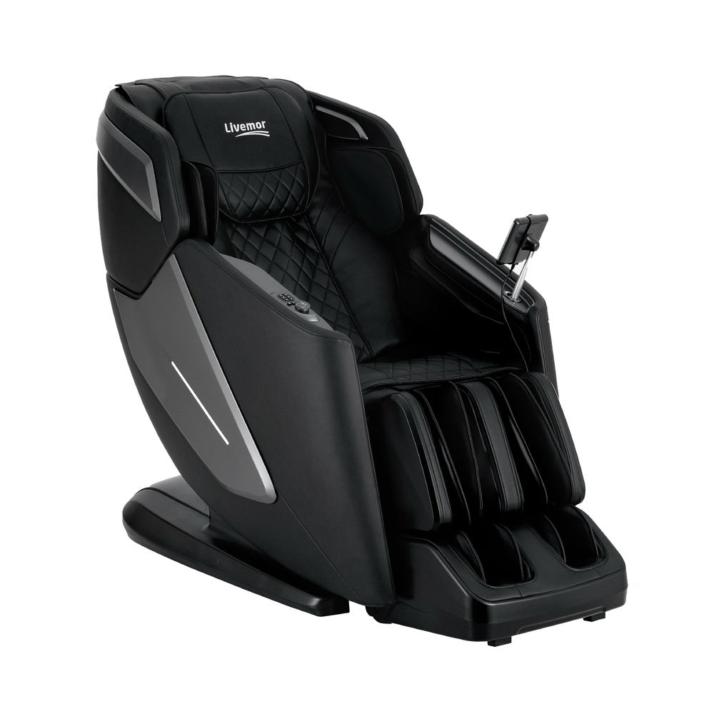 NNEDSZ Livemor 4D Massage Chair Electric Recliner Home Massager Black