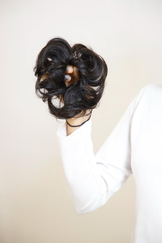 Messy Bun Scrunchie | Quick & Easy Clip-On for Instant Volume and Style