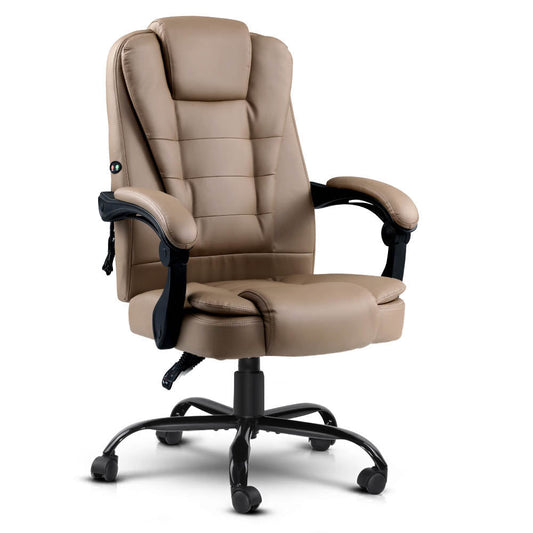 NNEDSZ  Massage Office Chair PU Leather Recliner Computer Gaming Chairs Espresso