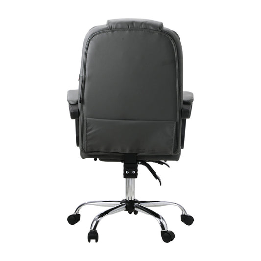 NNEED Massage Office Chair Racing Chairs PU Leather Grey